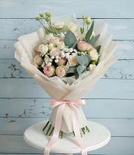 Букет цветов из:  Розы и Лизиантусы в Пойковском
