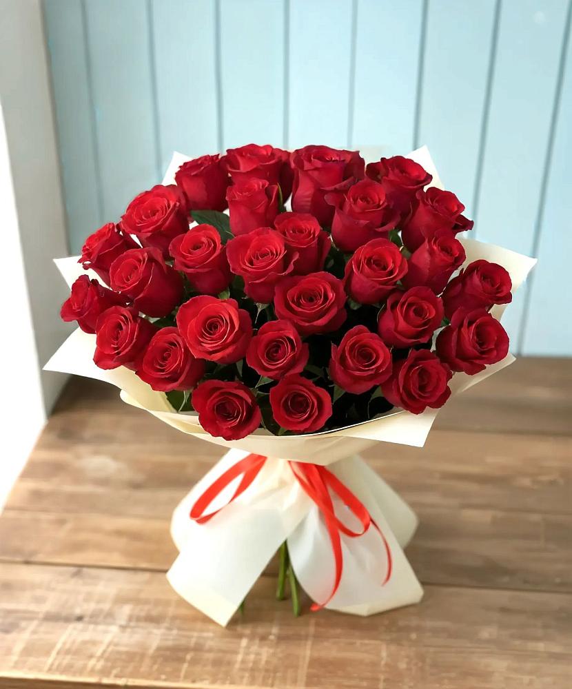 Букет 29 Красных роз в Пойковском
