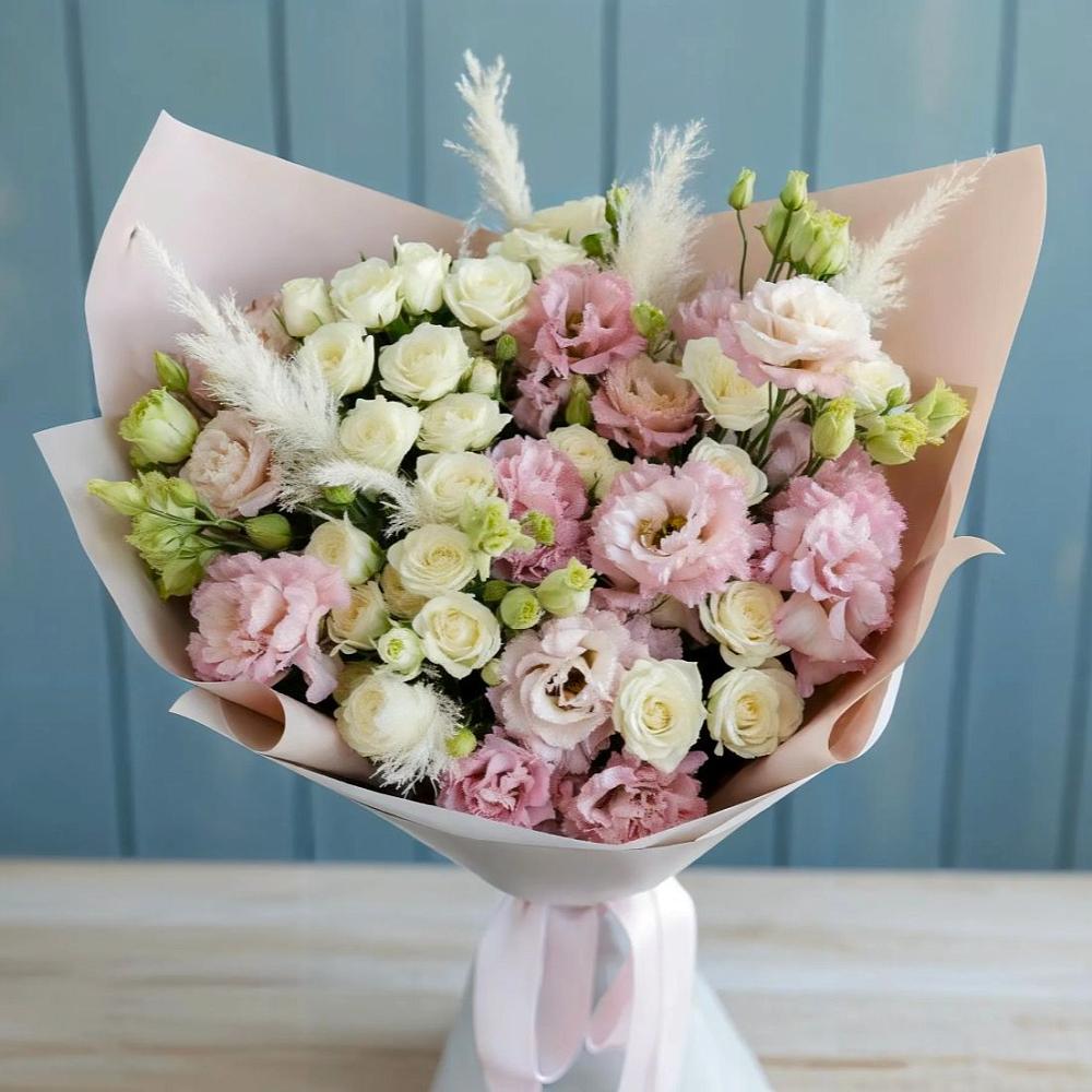 Букет цветов из: Альстромерии и Розы в Пойковском