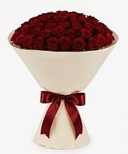 Букет 101 Бордовая роза Блэк Бакарра в Пойковском