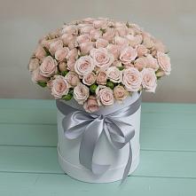 Цветочная композиция из Розы в шляпной коробке #REPLACE_PRED# Пойковском