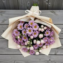 Букет цветов из:  Розы и Хризантемы #REPLACE_PRED# Пойковском