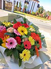 Букет цветов из:  Герберы #REPLACE_PRED# Пойковском