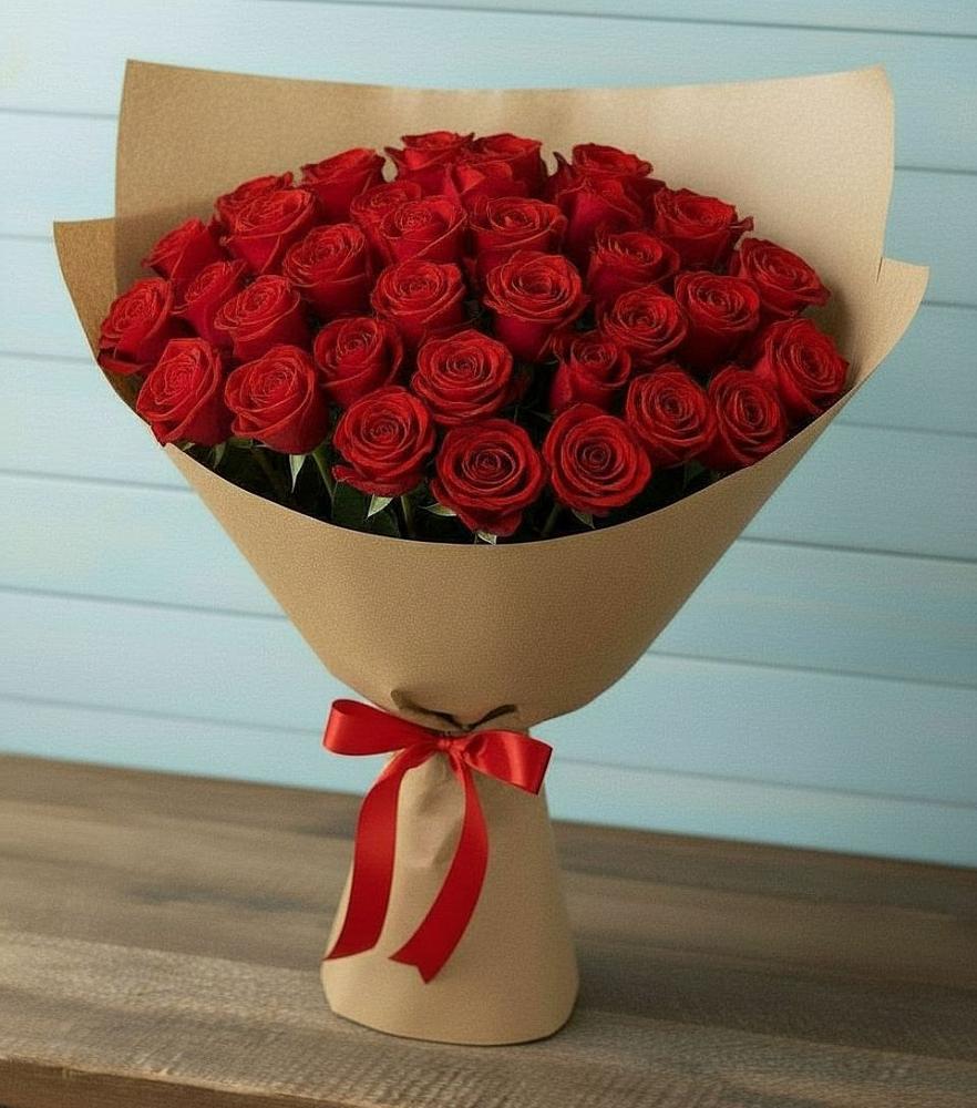 Букет Красные розы Милано в Пойковском