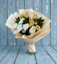 Букет цветов из:  Розы и Хризантемы в Пойковском