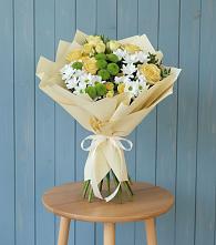 Букет цветов из:  Хризантемы и Розы #REPLACE_PRED# Пойковском