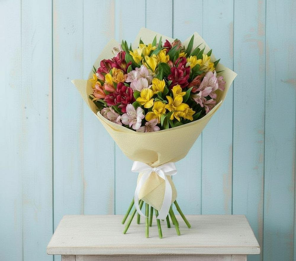 Букет цветов из: Альстромерии в Пойковском